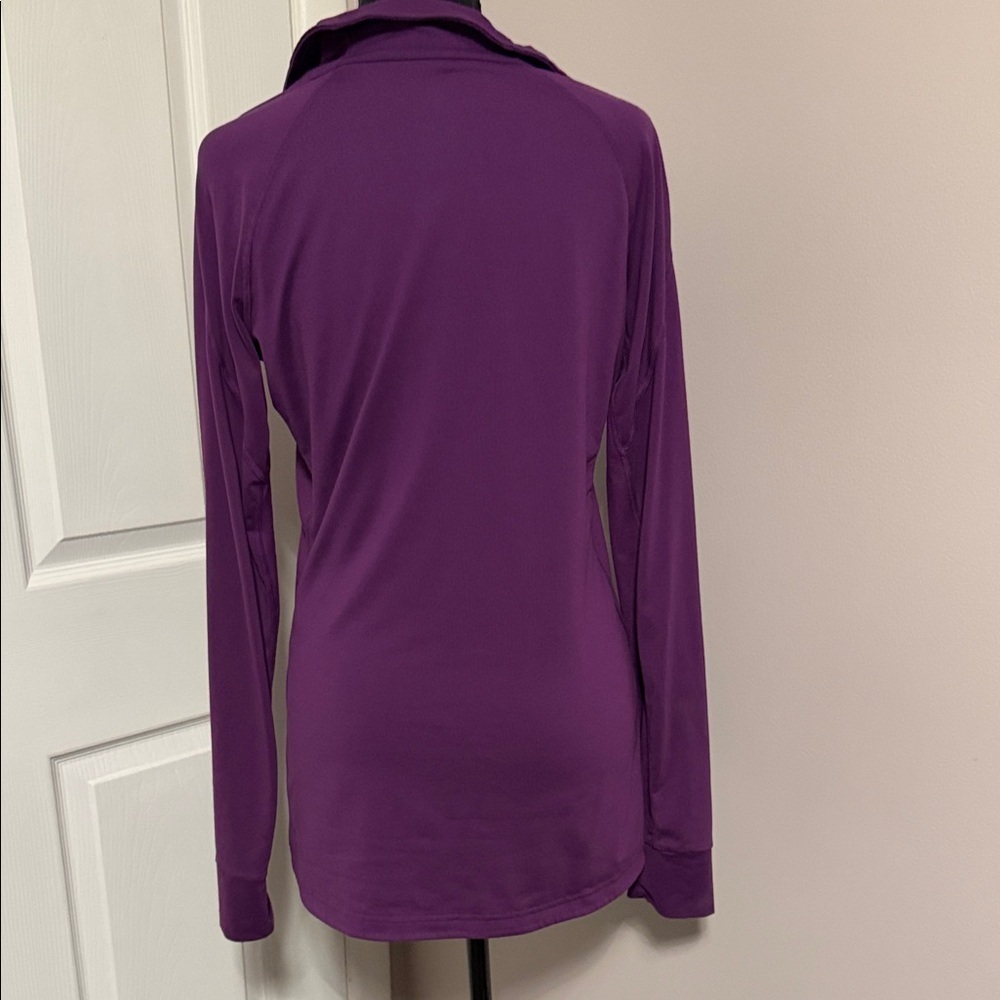 Adidas Women's Violet Long Sleeve Tee - Picture 4 of 4